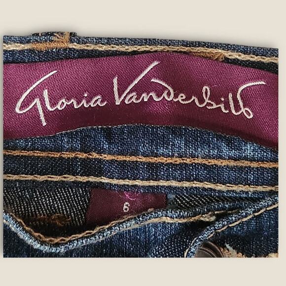 Gloria Vanderbilt Capris Women's Size 6 dark wash Amanda Capri - Picture 5 of 5